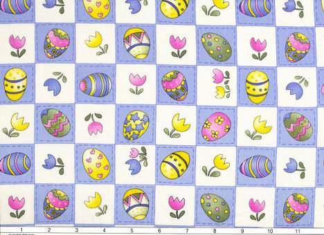 Color Eggs Tulips Blocks  35"
